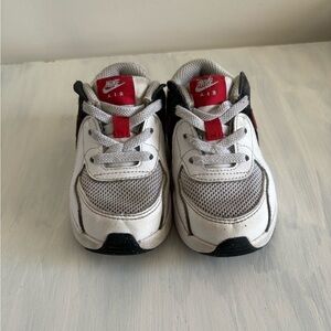 Nike Kids White, Red & Black Air Sneakers